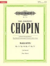 Ballades piano sheet music cover